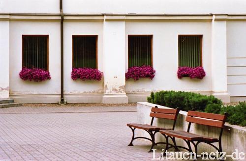 wewnętrzny dziedziniec wewnętrzny muzeum narodowego Litwy
